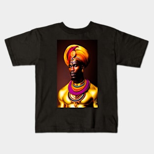 Colorful tribal king Kids T-Shirt